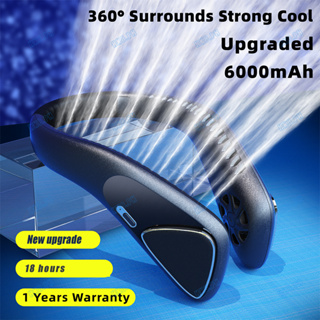 Ventilador De Pescoço Portátil Usb Recarregável 360 Graus Surround O Saída De Ar