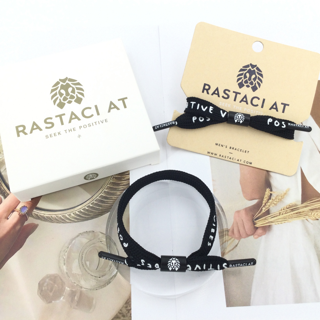 RASTAClAT Pulseiras De Anel Único Feitas À Mão Pretas Para Mulheres Homens Corda Tecidas Ajustáveis