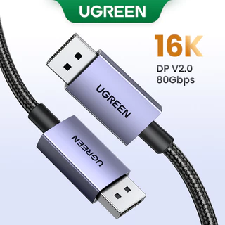 UGREEN DisplayPort 2.1 Cabo 16K 30Hz 10K 60Hz Alta Velocidade 80Gbps Suporte A HDR Para Câmera TV PC Portátil Vídeo