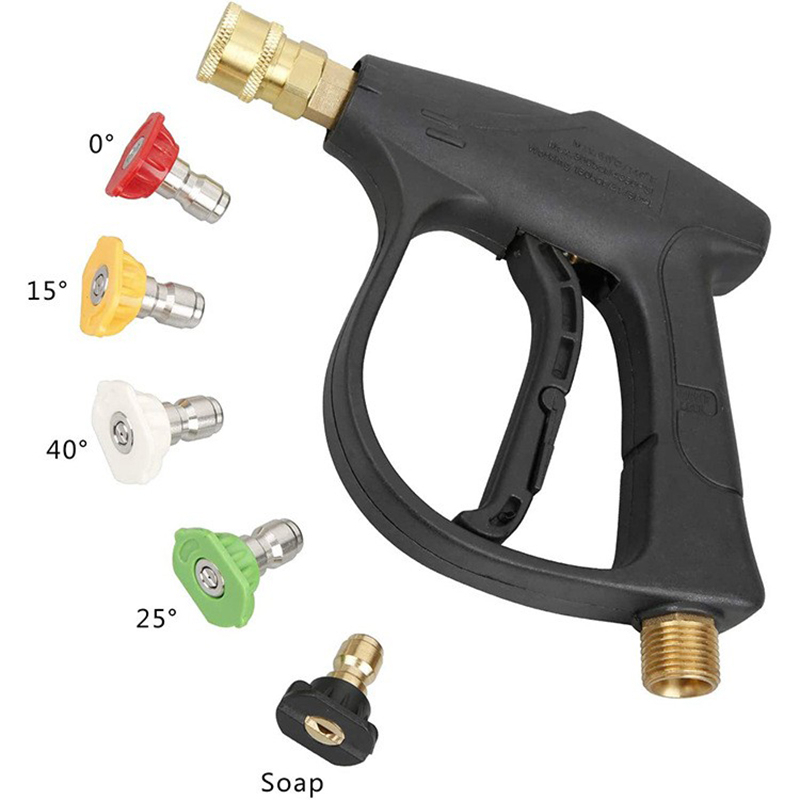 Ferramenta de lavagem de carros Soap Foam Spray Spray Nozzles 1/4" Quick Release Car Wash Accessories 14MM M22 Socket
