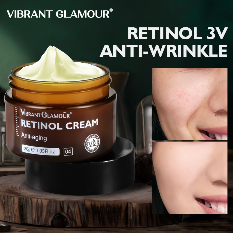 Retinol Creme Facial para rugas, sardas, manchas escuras, aperta a pele ...