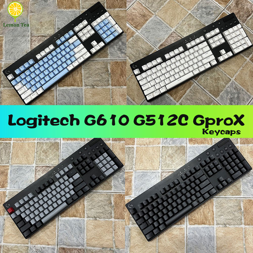 Logitech G610keycaps G512C/G pro x Fonte keycap Backlighting ABS Textura Fosca K845 K835