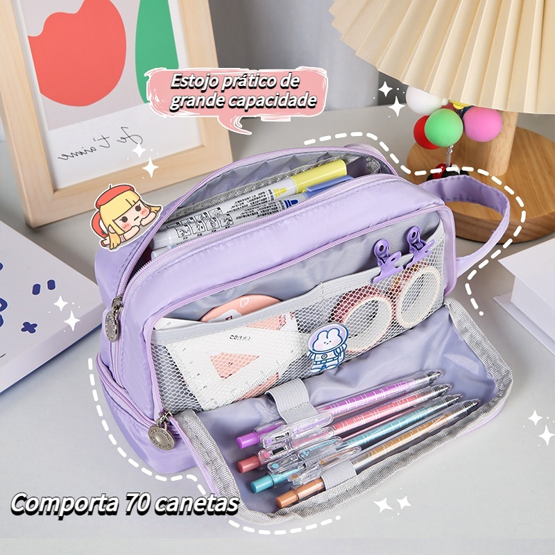 Big Capacity Pencil Case, Large Cute Pencil Pouch Aesthetic