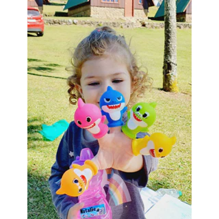 Brinquedos De Dedo Baby Shark Family Toys Pinch Latido Recém-Nascidos Aniversário Para Crianças