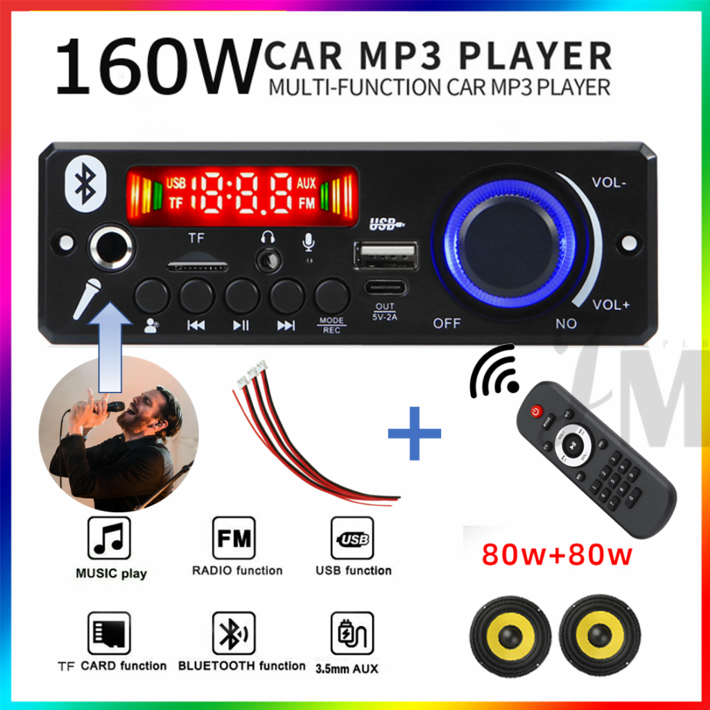 J&M 160W Decodificador Mp3 Bluetooth Placa Decodificador Bluetooth