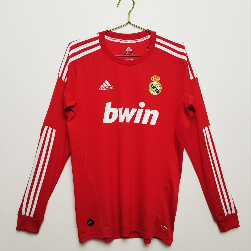top 11 1 12 Real Madrid Soccer Jersey Vermelho Masculino 2011 Ronaldo KAKA Camisas De Futebol Retro