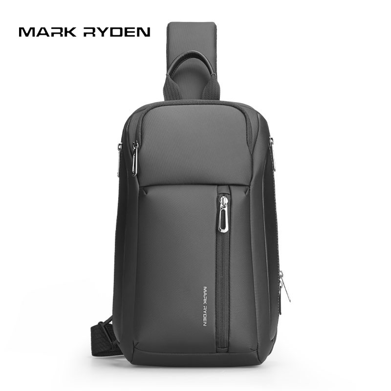 Mark Ryden Business Sacos De Corpo Cruzado Para Homens Carregamento USB Sling Bag Preto Mesa De 11'.
