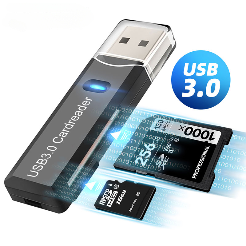 Leitor De Cartões TF Sd Usb 2.0 Ou 3.0 Micro Para Adaper Inteligente Lector De Memória De Tarjetas Acessórios Notebook