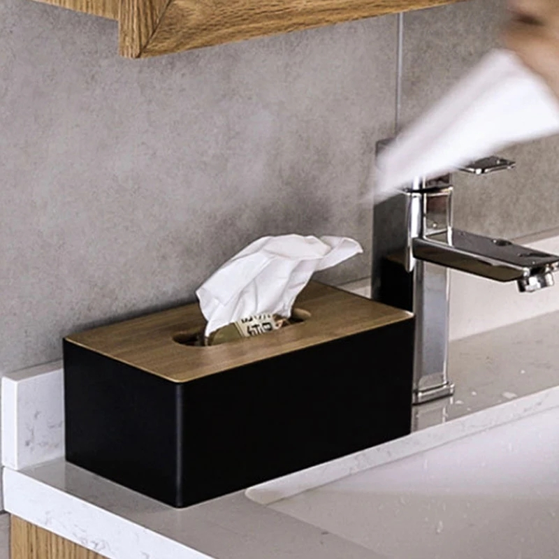 Caixa De Lenços De Papel Para Sala De Estar Simples Removível Criativa Chá Restaurante
