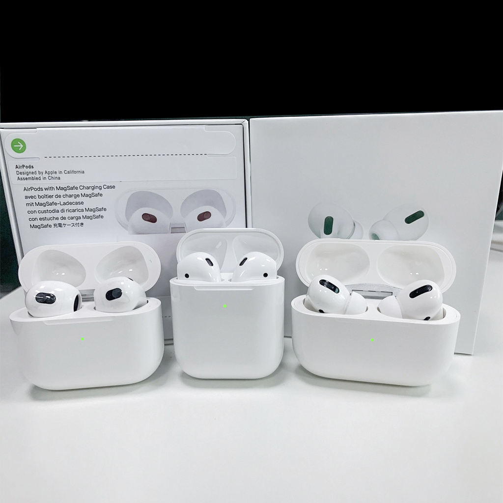 Apple airpods 2/3/4 Pro2 Wireless Earphones GPS renames Super Bass Bluetooth earphones with microphone