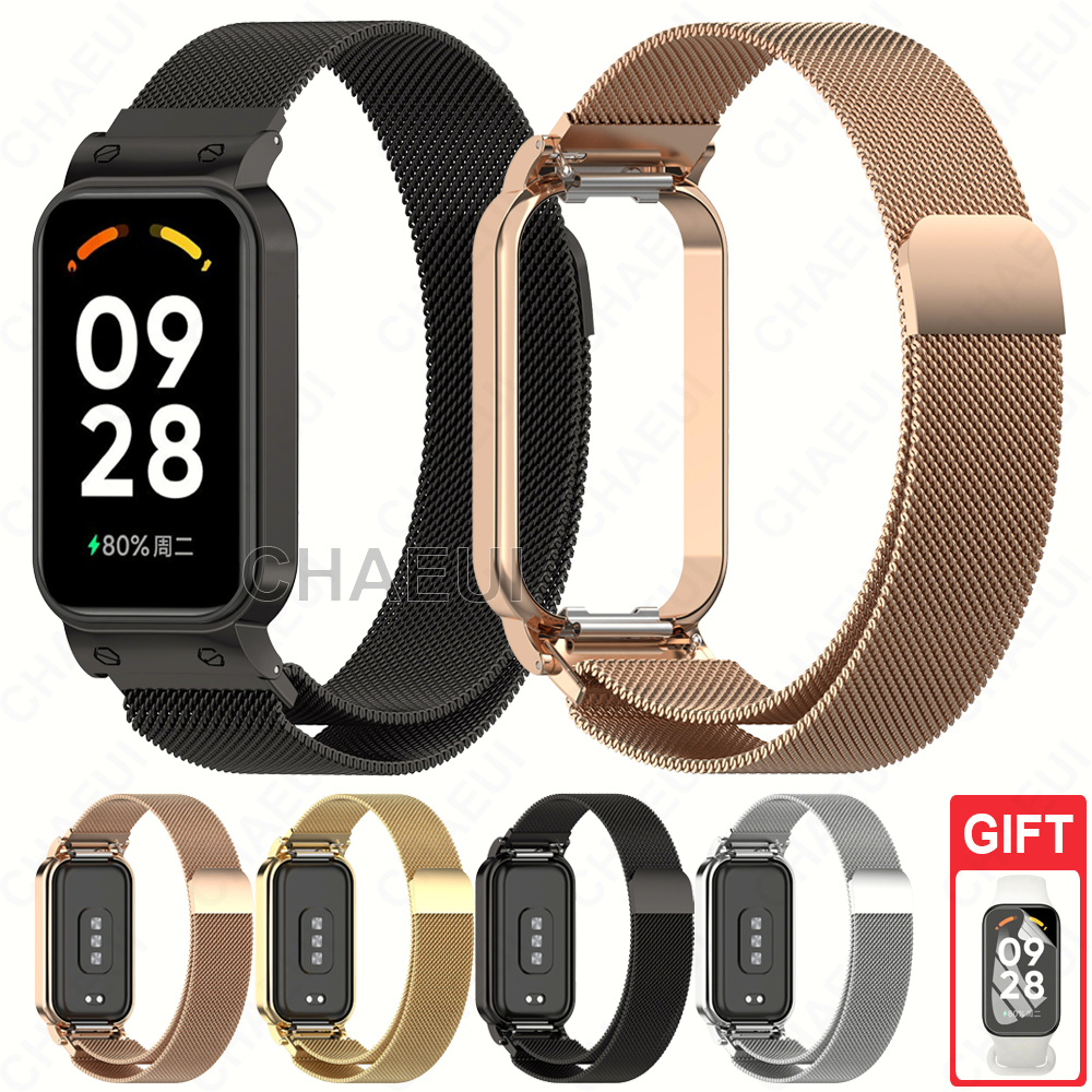 Pulseira De Metal Com Aço Inoxidável Para Redmi Smart Band 2 3