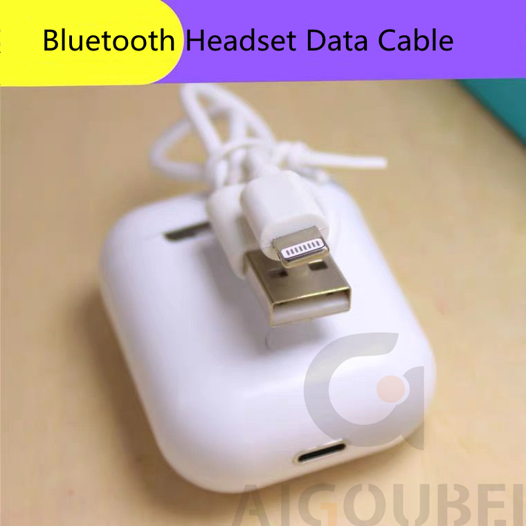 Cabo De Carregamento De Fone De Ouvido Bluetooth Sem Fio Branco 22cm Portátil E Fácil De Embalar