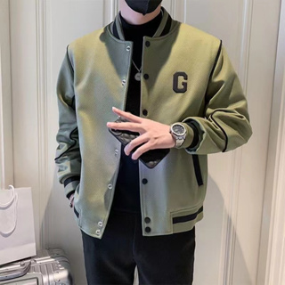 Nova Jaqueta Twill Verde Para Homens Ruffian Shuai Premium Fashion Jacket