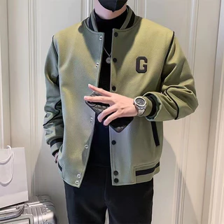 Nova Jaqueta Twill Verde Para Homens Ruffian Shuai Premium Fashion Jacket