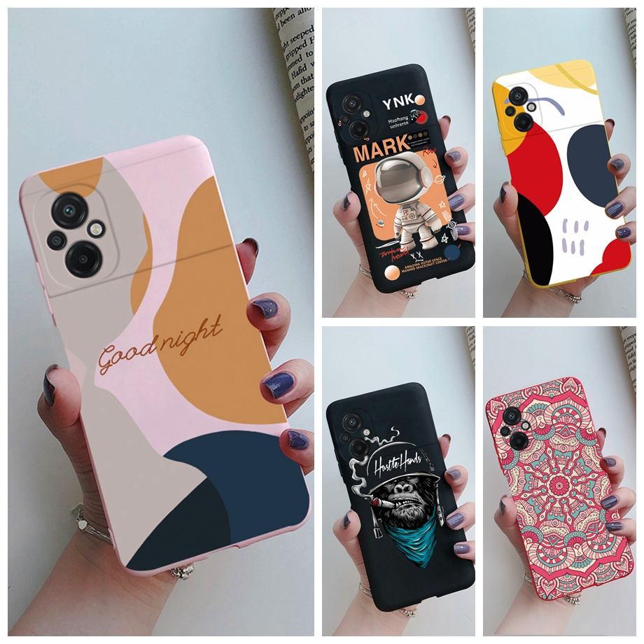 Xiaomi Poco M5 Caixa Impressa Capa De Silicone TPU Macia Traseira À Prova De Choque PocoM5