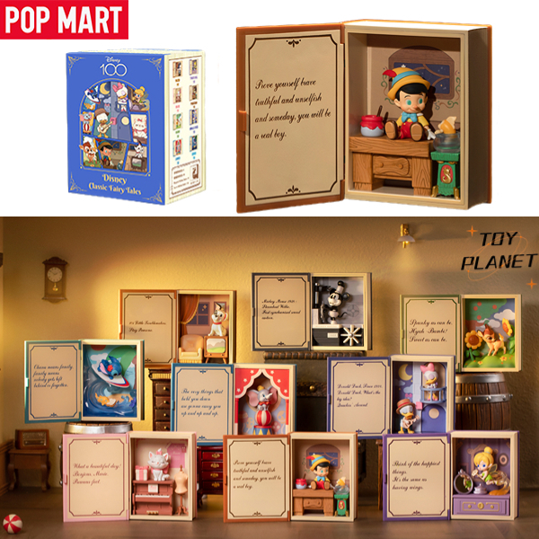POP MART Disney Série Contos De Fadas Clássicos Caixa Misteriosa Cega POPMART Ação Figura Fofa Kid Toy Bambi Pato Donald
