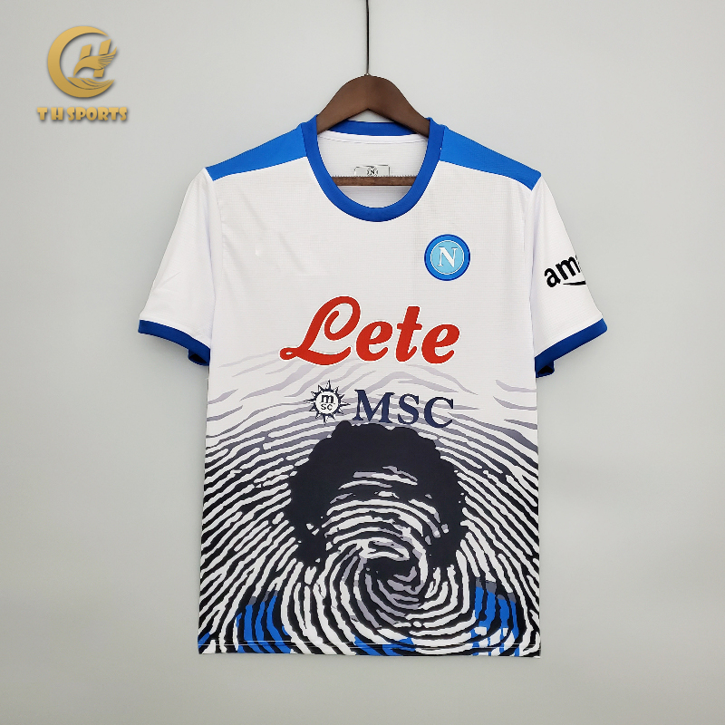 Napoli 2021-22 EA7 Maradona white Camiseta de time