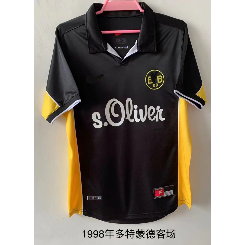 1998 Camisa Masculina Retrô Dortmund