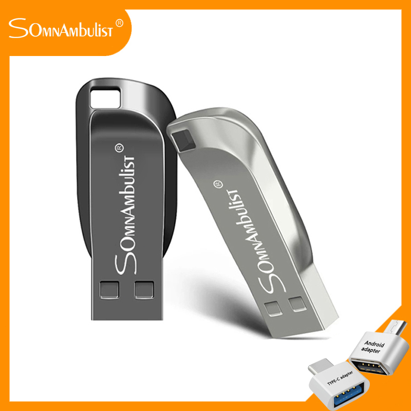 Unidade Flash Metal 3.0 2TB/1TB/512GB/256GB/128GB/64GB/32GB Mini Memory Stick Computador De Celular Compatível À Prova D'água