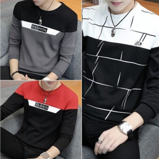Camisola Masculino Moda Casuais Impresso Confortável Suéter M-3XL