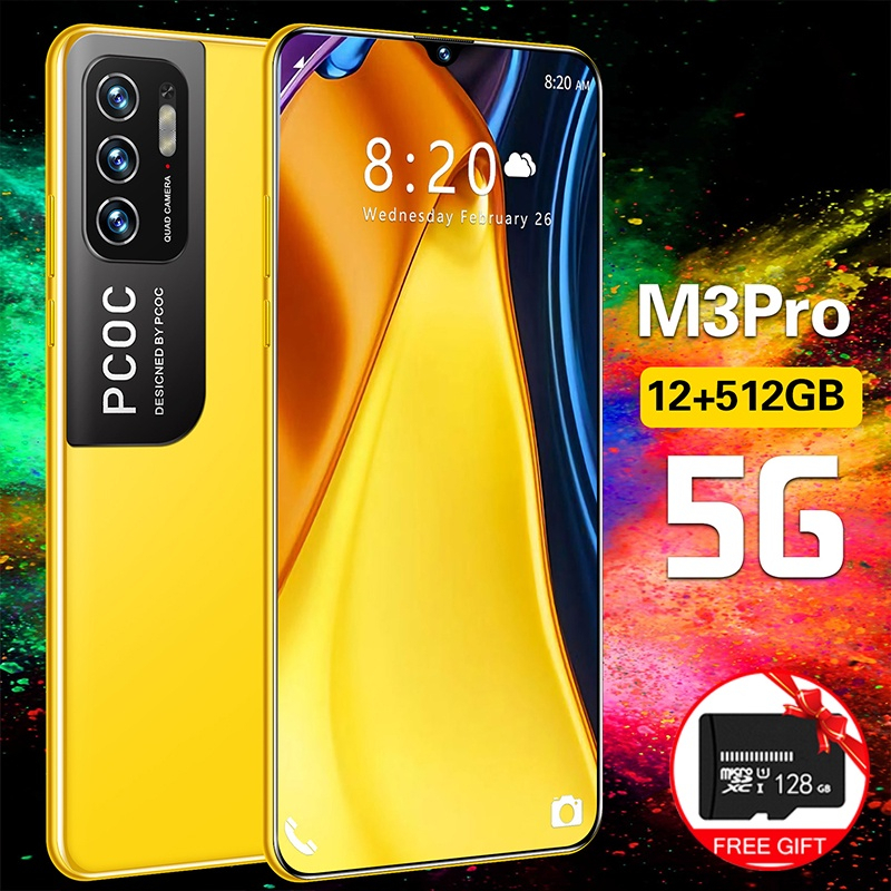 Telefone Celular Barato POCO M3 Pro smartphone Venda Telefones Celulares Original 12G + 512GB 5G Legal Jogo