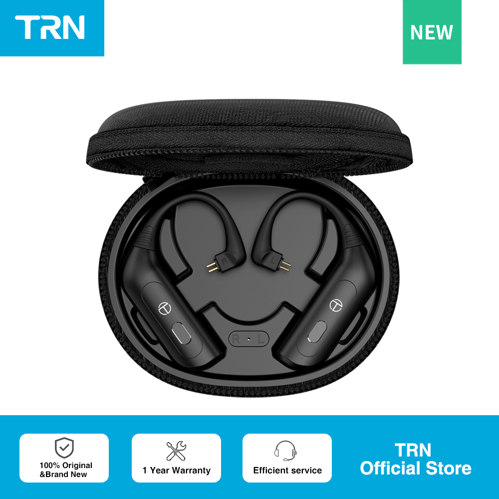 TRN BT20XS HD 5.3 Bluetooth Module Wireless Upgrade Cable Bluetooth HIFI Wireless Ear Hook 0.75/0.78/2PIN/MMCXConnector With Charging Case