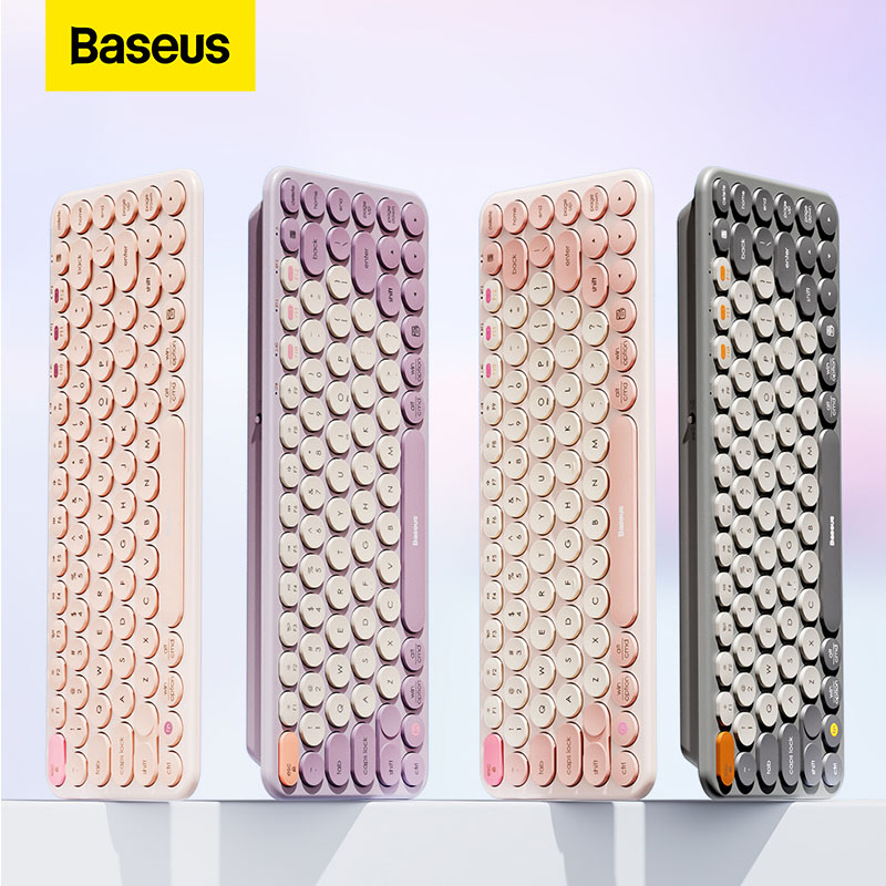 Baseus Creator Wireless Tri-Mode Keyboard Design Ergonômico Multi-Conexão Com Alta Portabilidade