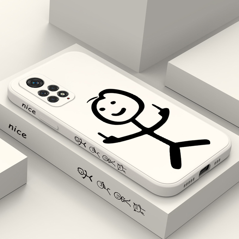 Linha Homem Estojo Telefônico Para Xiaomi Redmi Note 11S 11 11T Pro Plus 4G 5G Capa De Design Criativo