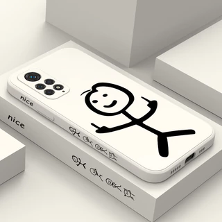 Linha Homem Estojo Telefônico Para Xiaomi Redmi Note 11S 11 11T Pro Plus 4G 5G Capa De Design Criativo