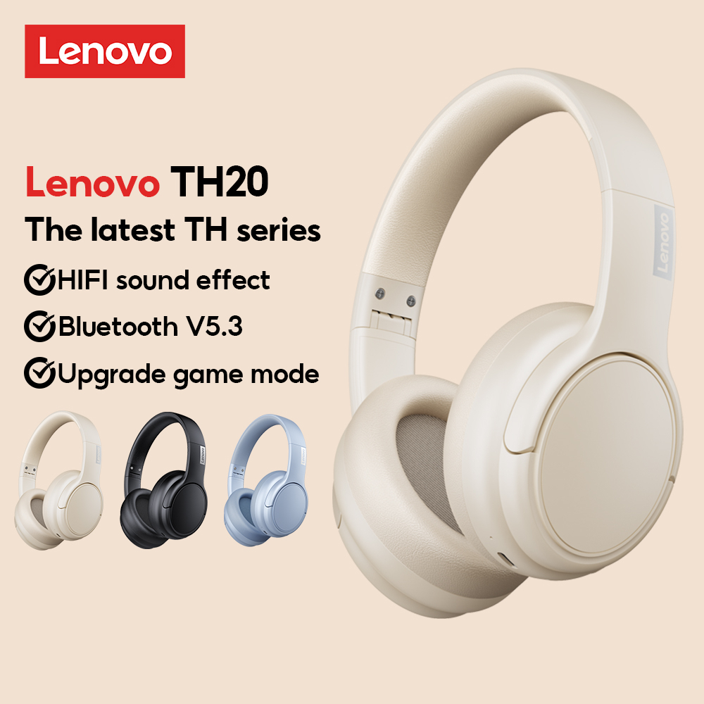Lenovo Th20 Gaming Fone De Ouvido Bluetooth De Qualidade De Áudio HD Modo De Música 5.3