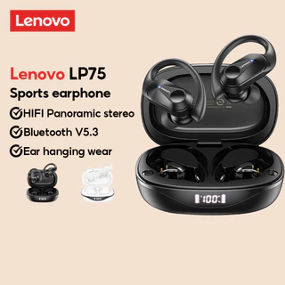Fones De Ouvido Bluetooth Lenovo LP75 Hifi Estéreo IPX5 À Prova D