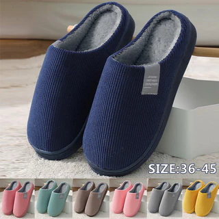 Pantufa de Pelúcia Confortável - Chinelo de Quarto Antiderrapante Quentinho - Diversas Cores