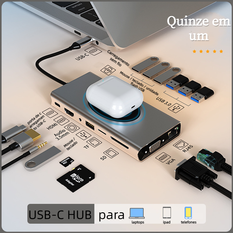 Usb Para Adaptador Duplo Hdmi Para Estender Dois Monitores