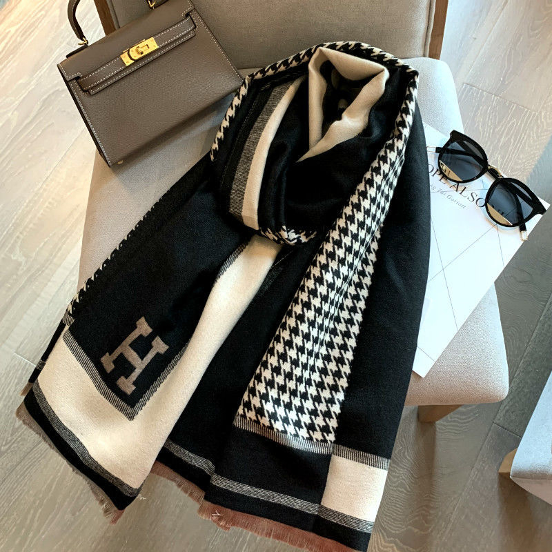 Cachecol Xale Outono Inverno Feminina Grande De Caxmira | Shopee Brasil