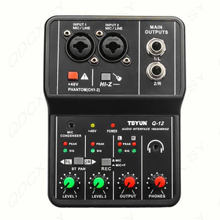 Placa De Som Profissional De Interface De Áudio Para Gravação De Estúdio K Song Performance Mixer Equipamento