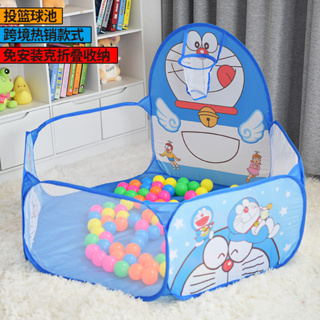 Tenda Para Crianças Casa De Jogos De Desenho Animado Interior E Exterior Bebês Pequena Dobrável Meninos Meninas Atirando Na Piscina De Bola Oceânica