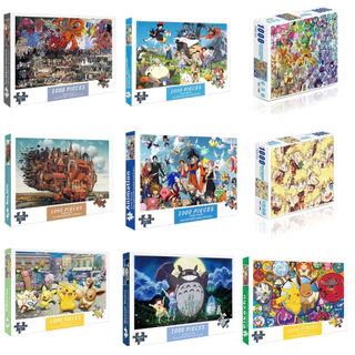 Quebra-Cabeças De 1000 Peças DBZ/Pokemon/Totoro Educativos Infantis Adultos Presente De Brinquedo