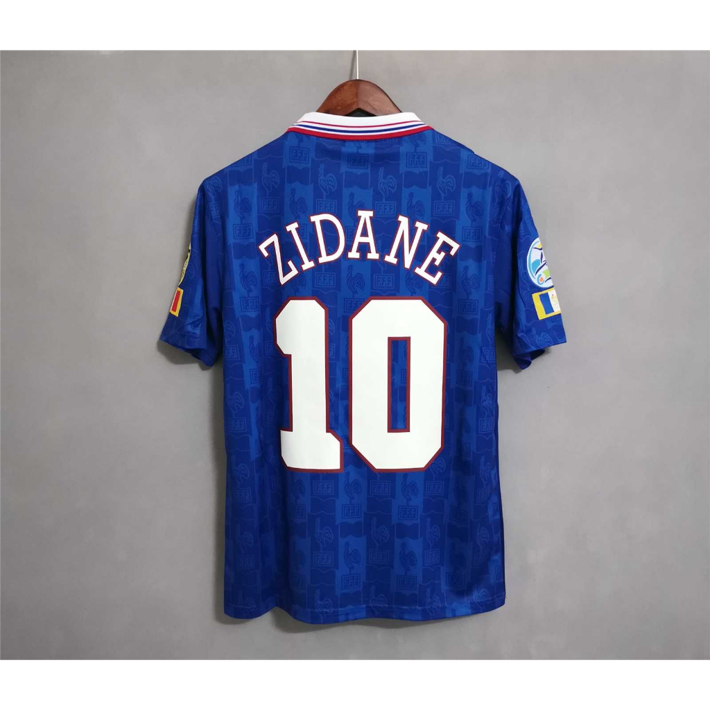 19966 Zidane Deschamps Francês Personalizado Camiseta De Futebol Retro De Alta Qualidade Trezeguet Home