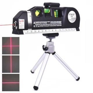Fita Horizontal Vertical De Nível Laser Ajustável Multifuncional Padrão Régua Linhas Cruzadas Instrumento De Medição Com Tripé