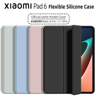 Capa Smart Sleep Wake-up Para Xiaomi Pad 6 6Pro 2023 Estojo Oficial Same Mi Pad5/5 Pro 5G 11inch Flip Suporte Magnético De Silicone Slim Tampa Traseira Flexível Carregamento