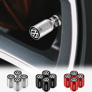 4pcs Upgrade Car Valve Válvula De Carro À Prova De Vazamentos Tampa Esportiva Estilo Cilíndrica Da Haste Roda Para VW Volkswagen Jetta MK5 Golf Passat 3B7 601 171