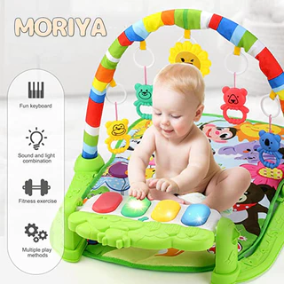 Brinquedo de pedal de música para bebê, rack de fitness para bebê 0-36 meses