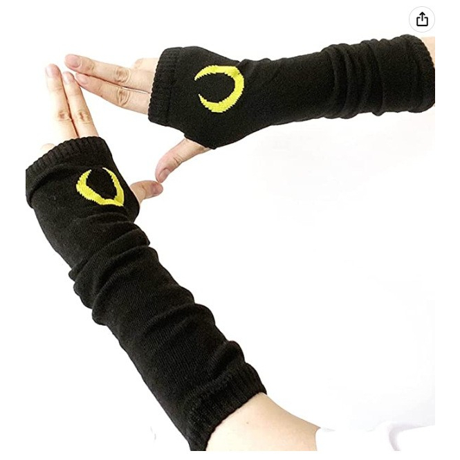 Punk EMO Style Streetwear Women Wrist Arm Warmer Knitted