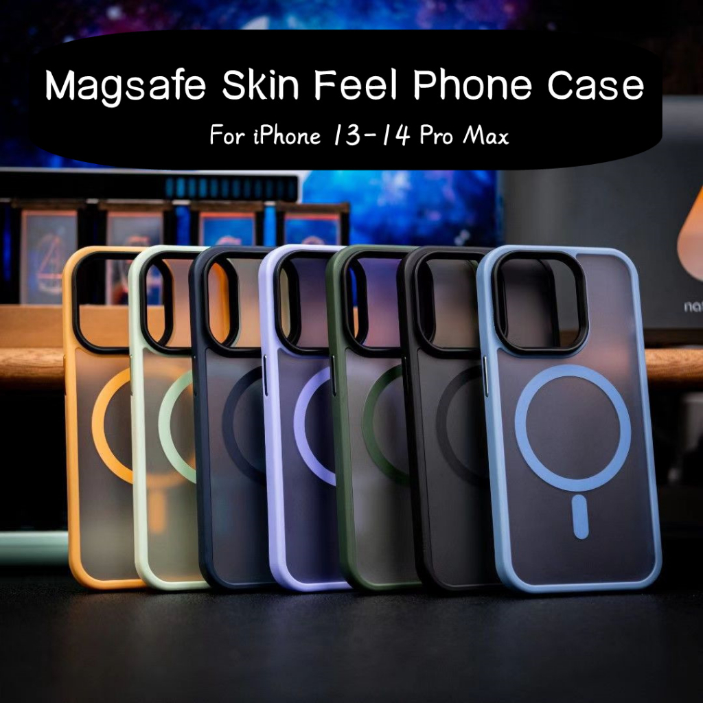 Para iPhone 13 Pro Max 14 Pro Max Magsafe Magnético De Alta Qualidade Capa Capinha Iphone + Capa Estojo De Botão De Alumínio Para Iphone 13 ~ 14 ProMax