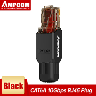 AMPCOM RJ45 Conectores Sem Ferramentas De Rede UTP Conector Ethernet , Ferramenta-Para CAT6A CAT6 CAT5E Cabo Com Fio