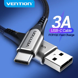 Vention Cabo USB Type c 3A Carga Rápida Nylon A Para De Carregamento Rápido Compatível Com Carregador Tipo