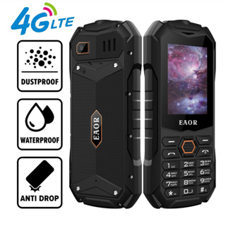 EAOR 4G LTE/2GSlim Telefones Com Teclado Telefone Robusto IP68 À Prova De Choque D