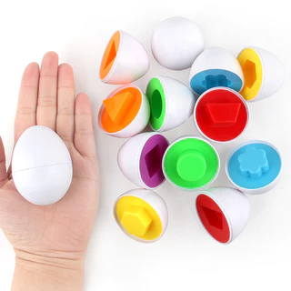 Conjunto Inteligente De Reconhecimento De Ovos De Torção Kids Snap Education Assembled Egg Box Toy Simulation CRD