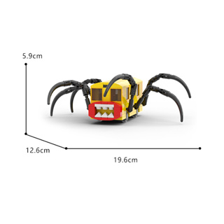 Choo-choo-charles blocos de construção grande jogo em torno assustador  aranha trem animal boneca modelo