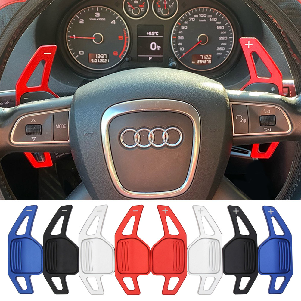 Par Paddle Shift Vermelho Volante Carro Audi Rs3 Rs4 Rs5